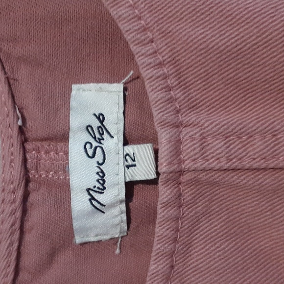 Dusty rose pink overall dress sz 12 Miss Shop - Picture 3 of 7